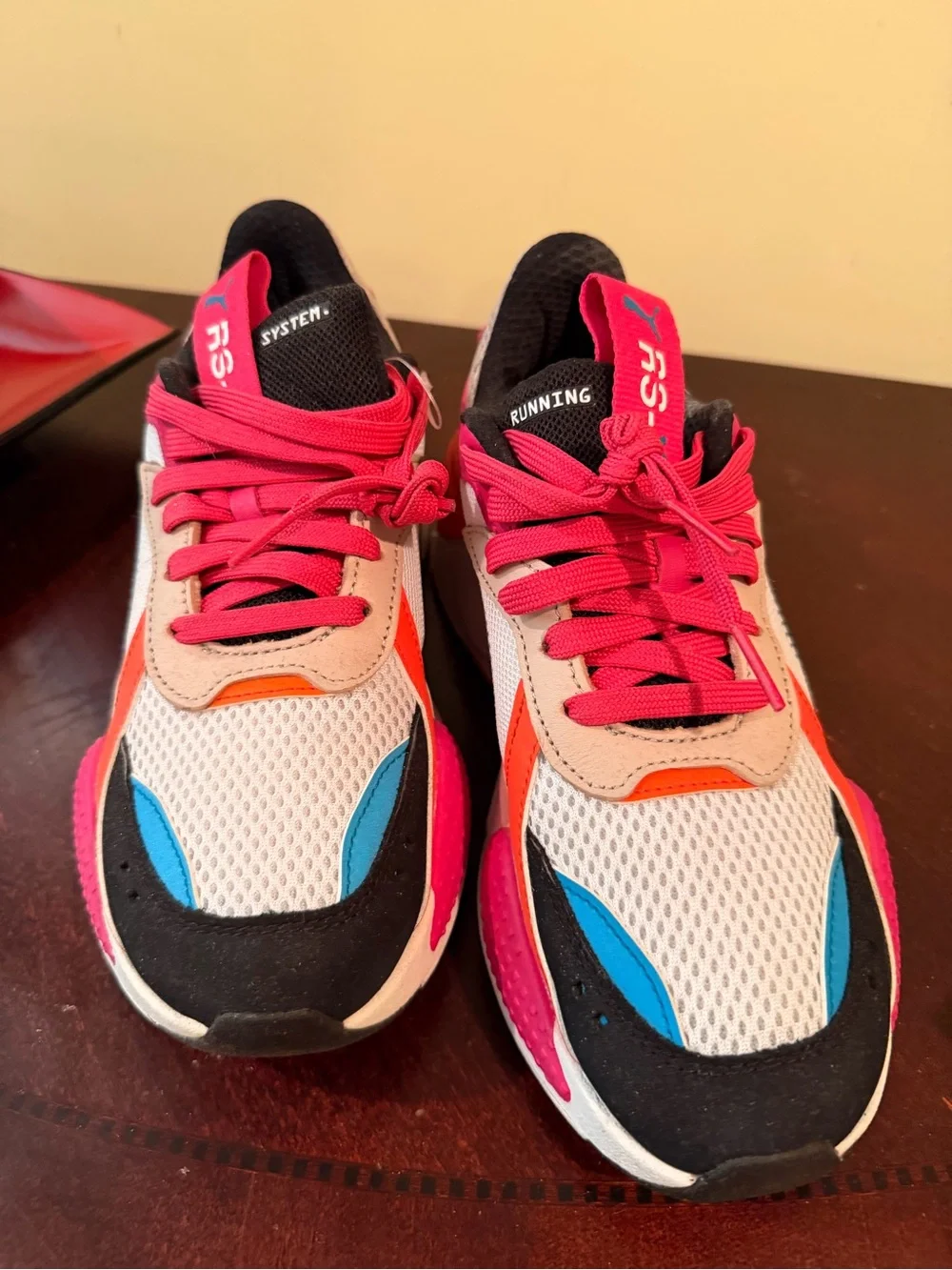 Puma Pink, White & Blue Women's Running Sneakers